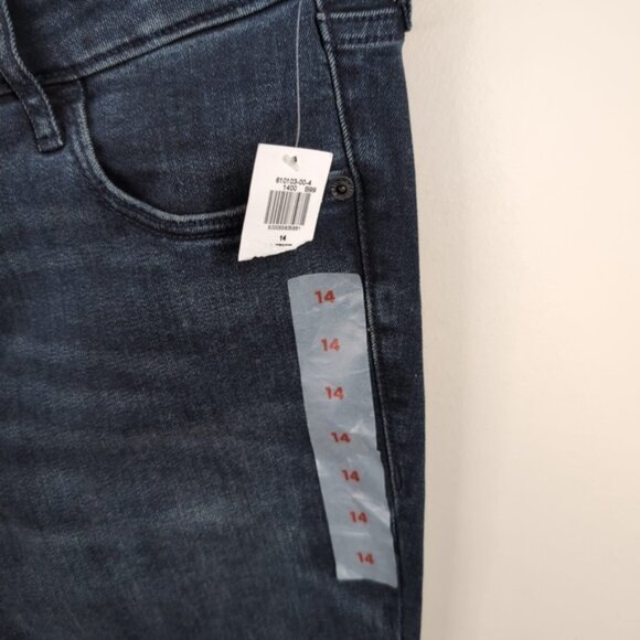 NWT Old Navy Retro 80 Super Skinny High Rise Waist Rockstar Dark Wash Jeans 14P - Picture 4 of 9
